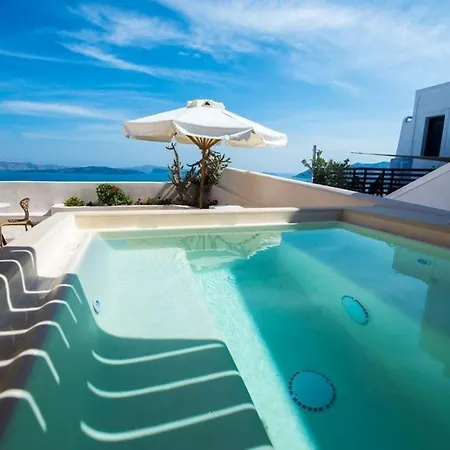 Villa Splendid Santorini 1 Bedroom Princess Outdoor Hot Oia